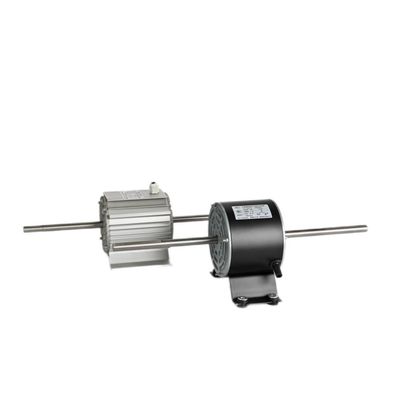 1hp محرك مروحة بعمود مزدوج 750 واط ثلاث مراحل 800-1300 دورة في الدقيقة محرك مروحة مكثف تجاري