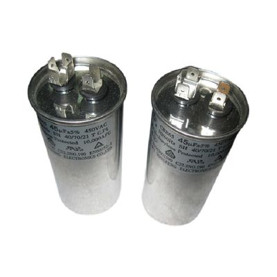 20-80Uf AC Motor بدء مكثفات الانفجار دليل تشغيل بيضاوي واحد مكثف لمرشح الإخراج